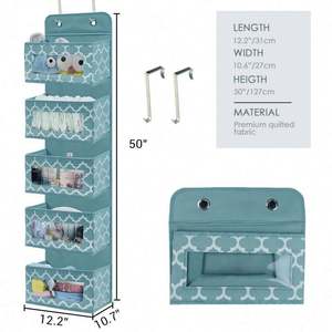 Organizador de Almacenamiento Multifuncional de 5 Capas Plegable para Colgar en la Puerta con Ventana Transparente para Ropa, Zapatos, Toallas y Calcetines de Garaje - Product Image 2