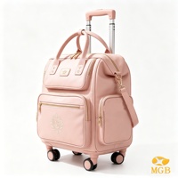 Sac de voyage d'affaires unisexe de luxe personnalisé en tissu Oxford de haute qualité avec roulettes pour ordinateur portable et chariot à roulettes
