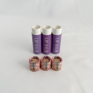 หลอดกระดาษคราฟท์10มล. ย่อยสลายได้หลอดกระดาษดันขึ้นลิปบาล์มและลิปสติกภาชนะกลมแบบกำหนดเองได้ - Product Image 1