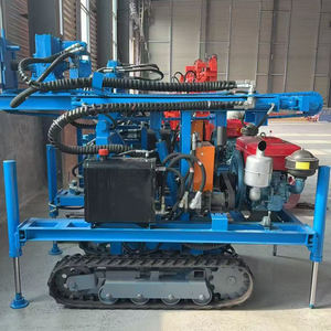 เครื่องขุดเจาะแบบสว่านไฮดรอลิกมอเตอร์ขนาดเล็ก150เมตรเครื่องเจาะหลุมผลิตจากประเทศจีนพร้อมค้อน SPT อัตโนมัติ - Product Image 4