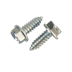 Bride hexagonale à vis de haute qualité avec un mot dent traitement thermique des ongles de taraudage antidérapant zinc de couleur environnementale pour châssis - Product Image 2
