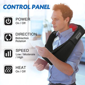 Amazon superventas <span class=keywords><strong>CE</strong></span> RoHs aprobado cuello hombro cuerpo masaje cinturón máquina amasar chal cuello hogar masajeador - Product Image 5