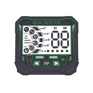 Detector de Metales Portátil con Bobina de Búsqueda de 30 cm, Multifrecuencia, Plástico ABS Negro, para la Búsqueda de Tesoros para Adultos - Product Image 2