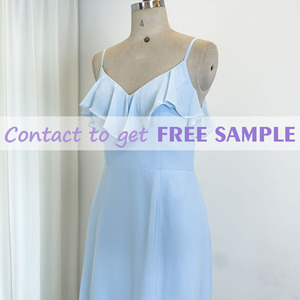 TEENYEE Qualité Choix Volants En Cascade A-ligne Bleu Couleur Femmes Dame Robes De Demoiselle D'honneur Robes Pour Femmes Robes De Soirée - Product Image 5
