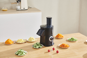 Robot culinaire électrique 8-en-1 : Hachoir à salade, râpe à fromage spirale, trancheuse alimentaire, <span class=keywords><strong>coupe</strong></span>-légumes rotatif - Product Image 6
