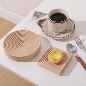 Plateau de rangement en bois de hêtre massif pour l'aromathérapie, plateau <span class=keywords><strong>à</strong></span> thé de l'après-midi, assiette <span class=keywords><strong>à</strong></span> dîner, vente en gros - Product Image 4