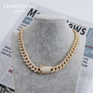 Collar de Cadena Cubana para Hombre de Alta Calidad Europea, Estilo Hip Hop, con Cristales - Product Image 4