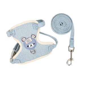 Harnais pour animaux de compagnie Hawley Mackay, gilet en maille respirant pour petits chiens et chats, anti-évasion, laisse incluse - Product Image 2