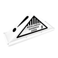 Grand chapeau de voiture étanche personnalisé magnétique signe de marchandises dangereuses chapeaux légers Triangle pour voiture