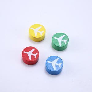 Pezzi di scacchi volanti in legno, pezzi di gioco da tavolo colorati, <span class=keywords><strong>giochi</strong></span> educativi per bambini, dama con pezzi fantasia artigianale - Product Image 1