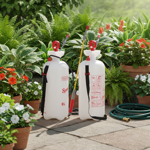 Pulvérisateur à pompe 1,35 gal (5 L) pour plantes de jardin, mauvaises herbes et entretien des pelouses avec buse réglable et soupape de sécurité - Product Image 1