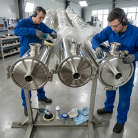 Prix usine, excellent polissage, boîtier de membrane en acier inoxydable (SS) en matériaux 304/316, 8 pouces, 8040, 3838, 6338, 6438, 8038, 8080 pour le traitement de l'eau