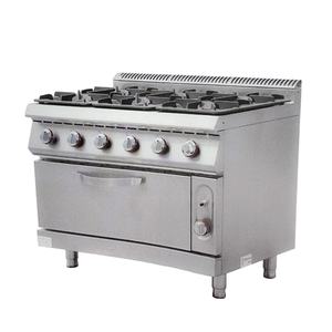 وعاء طين تجاري من الستانلس ستيل 6 شعلة عالية الطاقة مع جهاز حماية من اللهب وفرن - Product Image 1