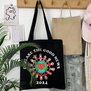 Bolsa de Lona Personalizada con Diseño de la Conferencia de la Iglesia de Jesua 2024, para Viajar, con la Frase 'Declarar la Buena Nueva' - Product Image 5