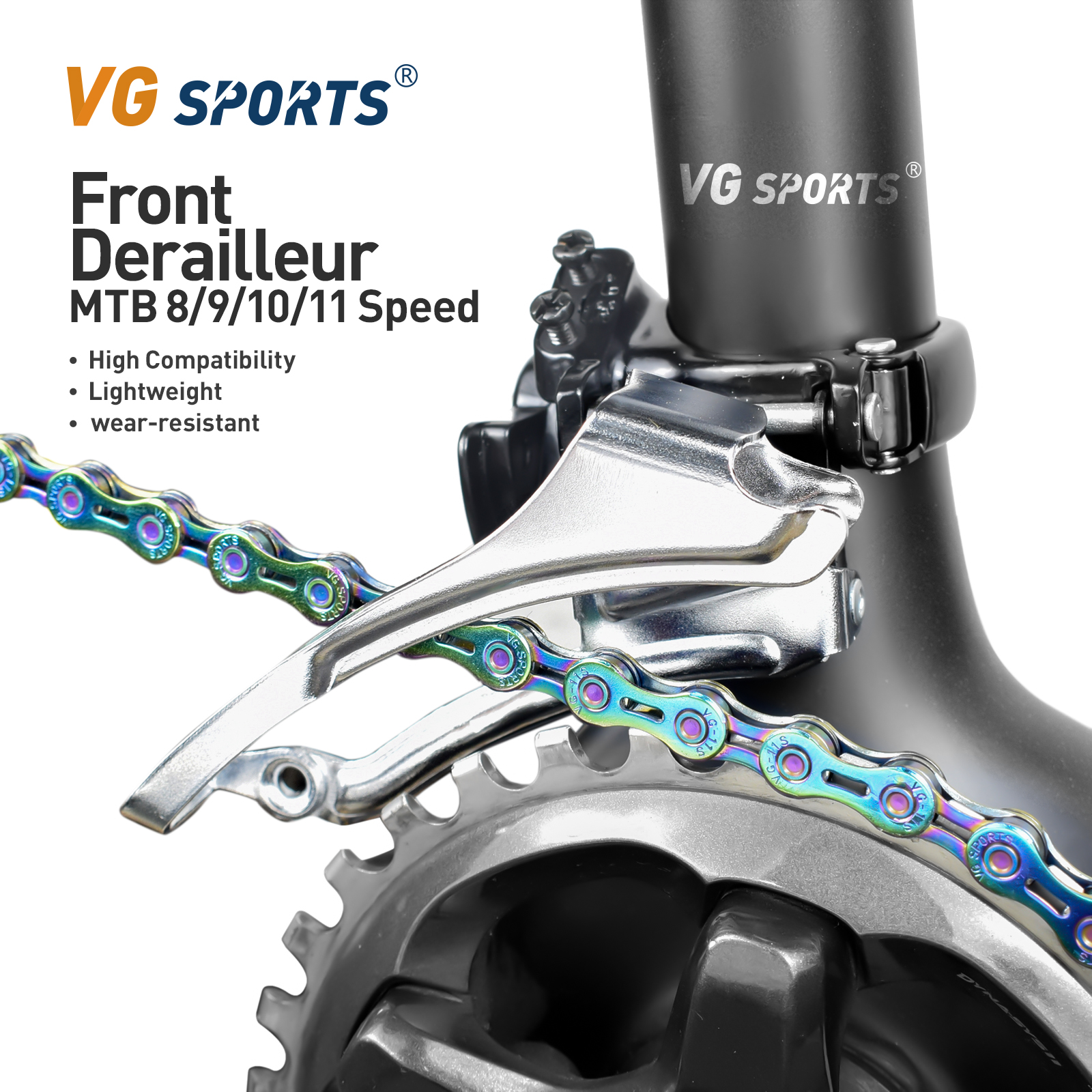 VG Sports MTB горный велосипед передний переключатель FD Запчасти для 8 9 10 скоростей велосипед