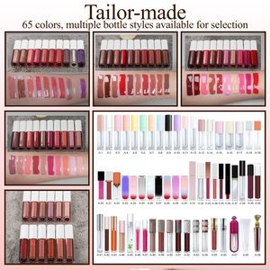 高品質プライベートラベル付き65色リップグロス卸売、輝く艶やかなヴィーガンリップグロス - Product Image 4