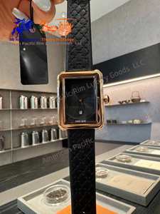 Best-Selling Luxury Women's <b>Square</b> Quartz Watch Waterproof with Moon Phase Feature 22mm Leather Band - Product Image 6