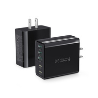Chargeur mural rapide HNT 60W GaN 2C3A multi-ports USB-C, adaptateur d'alimentation PD à charge rapide certifié CE FCC UKCA RoHS pour iPhone 17 16