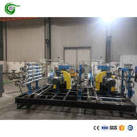 Compresor de Diafragma de 15KW, Entrada 7.5 Bar, Salida 455 Bar, Helio, Completamente Libre de Aceite, Anti-Fugas, Flujo 52Nm3/h, Máquina Industrial