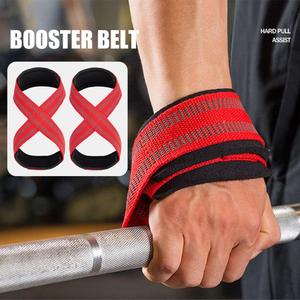 Correas de Muñeca para Entrenamiento de Gimnasio con Logotipo Personalizado al por Mayor, Correas de Levantamiento de Pesas Resistentes en Forma de 8 - Product Image 3