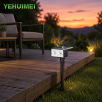 Nouveau produit, lampes LED solaires pour pelouse extérieure, étanches IP65, 1 W, projecteur paysager pour jardin, lampe murale de jardin