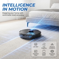 Robot aspirateur X7-D avec navigation LDS, aspiration 18000Pa, station de vidage automatique, balayage et lavage humide et sec, pour maison et voiture, contrôle intelligent par application