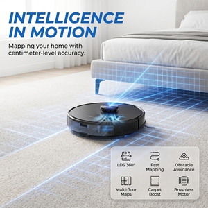 Robot Vacuum Cleaner PX7D LDS Laser Navigation 18000Pa Auto Empty Dock Sweep&<b>Mop</b> Smart App Control - Product Image 2