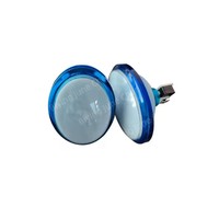 Interrupteur à bouton pour machine de jeu Bouton poussoir en plastique bleu ovale Bouton de jeu pour ticket d'arcade
