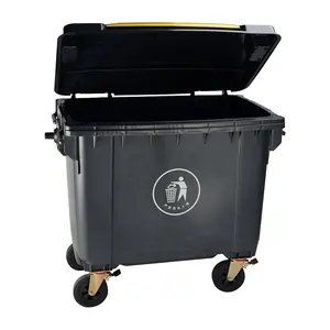 Plastic Trash Can Manufacture 240 Litre Trash Can Outdoor Waste Bin For Recycling With Lid And Wheels