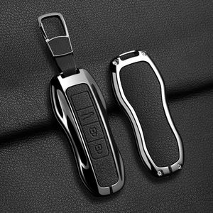 Funda de aleación de zinc para llave de coche Porsche Panamera Spyder Carrera Macan Cayman Cayenne 911 970 981 991, llaveros para coche - Product Image 4