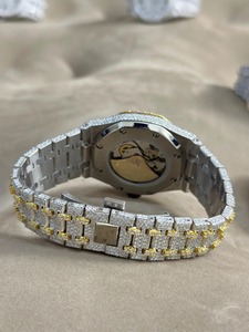 Reloj de Pulsera para Hombre con Diamantes de Moissanita de Alta Calidad, Elegante y Lujoso, con Diseño de Piedras Brillantes para Bodas y Fiestas - Product Image 2