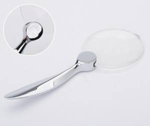 <span class=keywords><strong>Loupe</strong></span> en métal à main pour personnes âgées <span class=keywords><strong>loupe</strong></span> de lecture sans <span class=keywords><strong>lunette</strong></span> HD 2.5 fois matériau acrylique optique - Product Image 2