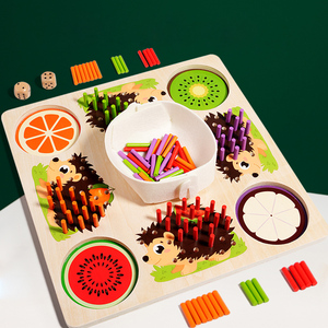 <span class=keywords><strong>Jeu</strong></span> de puzzle Montessori, hérisson, jeux de tri, mathématiques, sensorielles, puzzle d'apprentissage, jouets éducatifs pour enfants, garçons et filles - Product Image 2