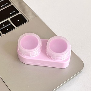 Eyeshare Wholesale As9905Simple Mini Eye <strong>Lenses</strong> <strong>Case</strong> Tweezers Suction Stick Double Box Cosmetic Contact <strong>Lenses</strong> Box - Product Image 3
