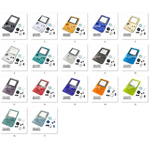 GBP用ゲームボーイポケットコンソールケースシェルゲームボーイポケットGBPフルハウジングシェルケースセットボタン - Product Image 1