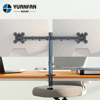 MD97442SE 13 "-32" 10kg Bras de moniteur unique Support de bureau pour écran incurvé noir Support pour ordinateur Support VESA