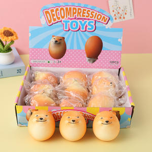 Sıcak Satış Komik Shiba Inu Şaka Oyuncağı Özelleştirilebilir Köpek Yumurta Anti-Stres Sıkma Oyuncağı Erkek & Kız Çocukları Ofis Kullanımı Toptan Satış - Product Image 2
