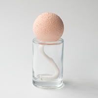 Diffuseur d'arômes décoratif en diatomite en forme de lune avec couvercle, pierre aromatique naturelle pour la maison et le bureau