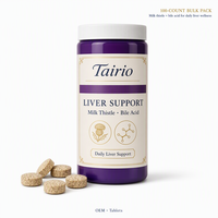 Complément de Soutien Hépatique pour Chiens : Chardon-Marie, Acides Biliaires, Complexe Herbal en Comprimés, 100 Unités, Soin Quotidien Naturel, OEM