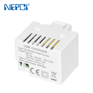 Placa de Pared con Toma de Corriente USB Tipo Keystone con 2 Puertos USB, Módulo de Carga Rápida para Hogar/Oficina - Product Image 5