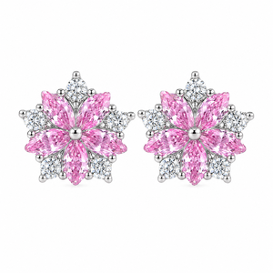 Orecchini a perno con fiore dolce per donna, accessori per l'orecchio semplici da indossare tutti i giorni - Product Image 4