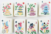 Jeu de Mahjong Moderne Mother Nature avec tuiles en acrylique - En stock et expédition aérienne le 10 juillet