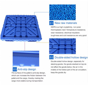 Bán Buôn <span class=keywords><strong>New</strong></span> HDPE Nhiệm Vụ Nặng Nề Đôi Phải Đối Mặt Với Môi Euro 4-Cách Tái Chế Di Chuyển Thổi Khuôn Nhựa Pallet - Product Image 2