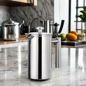 350ml 12 oz Portable En Acier Inoxydable Presse Française Café Thé Maker Double Paroi Isolé Brasseur Pot Garde Le Café Brassé Chaud - Product Image 6