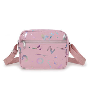 Nuevo bolso cruzado con estampado de letras para mujer, bolso cuadrado Horizontal ligero con cierre de cremallera, bolso de hombro para uso diario YZ1667 - Product Image 4