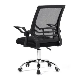 School Office Black Computer Mid Back Manager Mesh Executive Teacher Chair With Headrest
