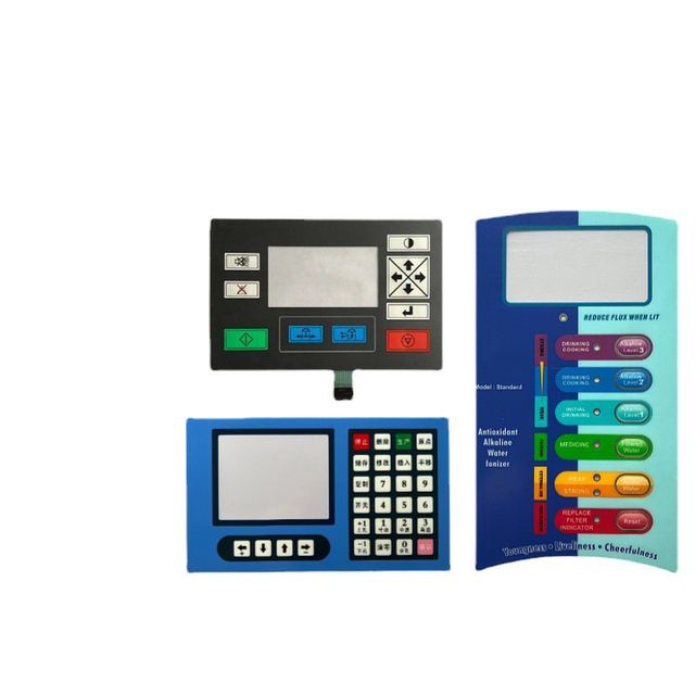 Custom OEM ISO9001 Certified PET/PC/PVC/Rubber/Silicone Membrane Keypad Panels Silkscreen Printing Custom Logo PCB Mounting