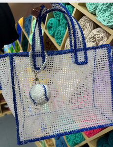 Bolsa <span class=keywords><strong>de</strong></span> Malla Resistente al Agua, Kit <span class=keywords><strong>de</strong></span> Crochet DIY, Opciones <span class=keywords><strong>de</strong></span> Color y Tamaño Personalizadas, para Deportes, Natación, Playa, Compras al Aire Libre, para Adultos - Product Image 5