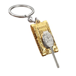 Nouveau pendentif de voiture pour hommes de Yujia, un monde personnalisé de chars <span class=keywords><strong>T34</strong></span> porte-clés modèle taille suspendu petit cadeau - Product Image 1