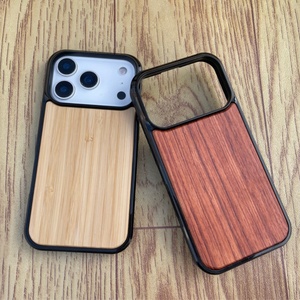 เคสไม้แท้และเรซิ่นมุกสำหรับ iPhone 17  พร้อมโลโก้เปล่าแบบกำหนดเองได้ - Product Image 3